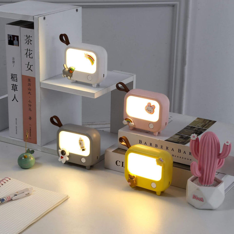 Kreative Mini-TV-USB-LED-Nachtlicht-Tischlampe 