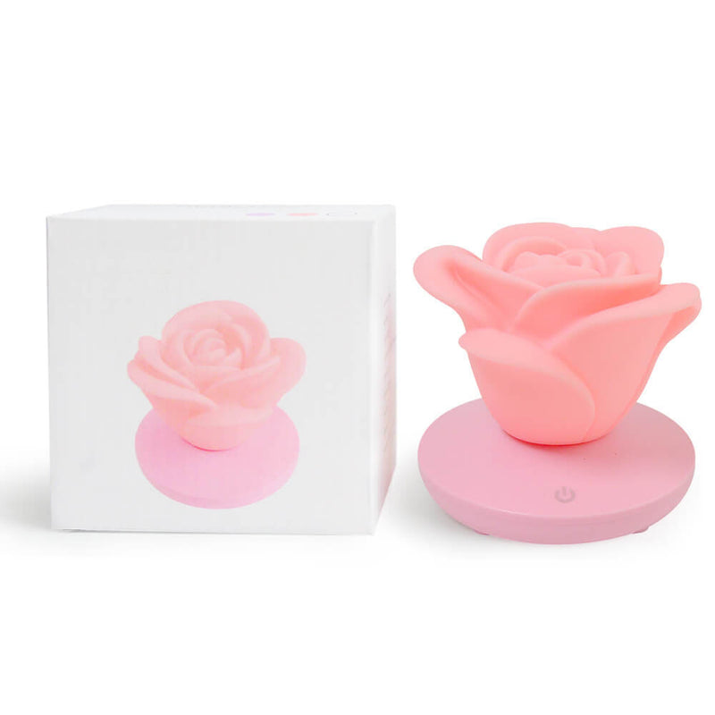 Modern Silicone Rose Flower LED Night Light Table Lamp