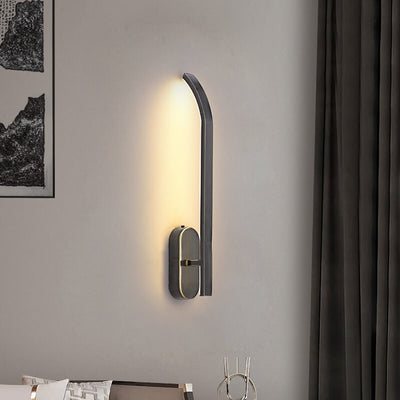 Modern Minimalist Copper LED Wall Sconce Lamp