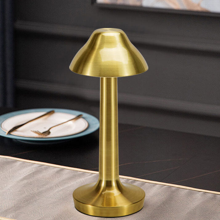 Modern Retro Solid Color Iron USB Touch LED Night Light Table Lamp