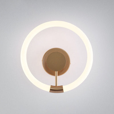 Contemporary Simplicity Circle Acrylic Shade LED Wall Sconce Lamp For Bedroom