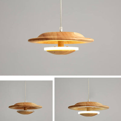 Creative Nordic Log Mushroom Design LED Pendant Light