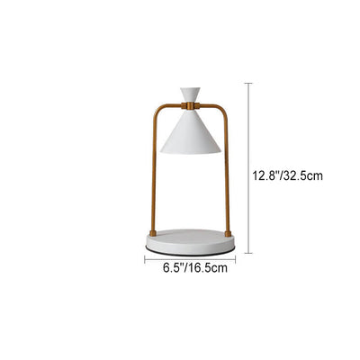 Contemporary Nordic Iron Funnel Shade 1-Light Melting Wax Table Lamp For Study