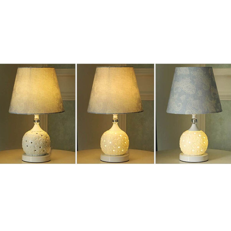 Europäische, minimalistische Keramik-Fernbedienung, dimmbare 1-Licht-Tischlampe 