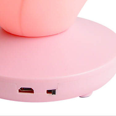 Modern Silicone Rose Flower LED Night Light Table Lamp