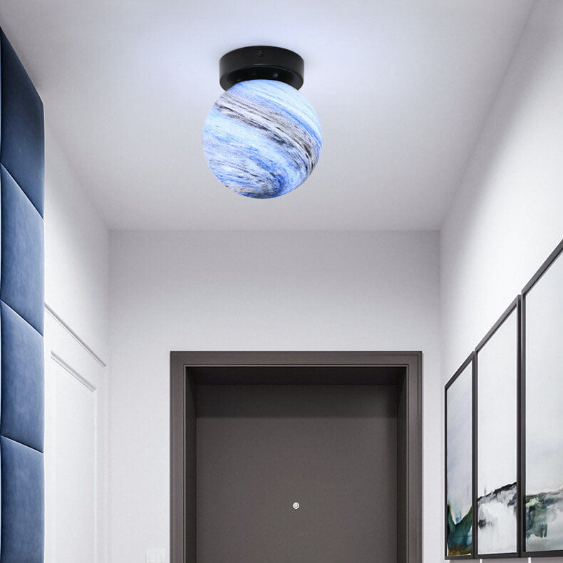 Nordic Creative Planet Glass Orb Wandleuchte mit 1 Licht