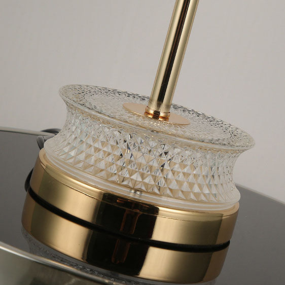 Moderne Luxus-Edelstahlsäule aus geschnitztem Acryl mit 1 Leuchte