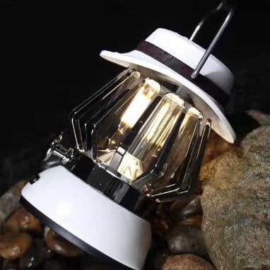 Modern Handheld Metal Texture Camping LED Outdoor Light