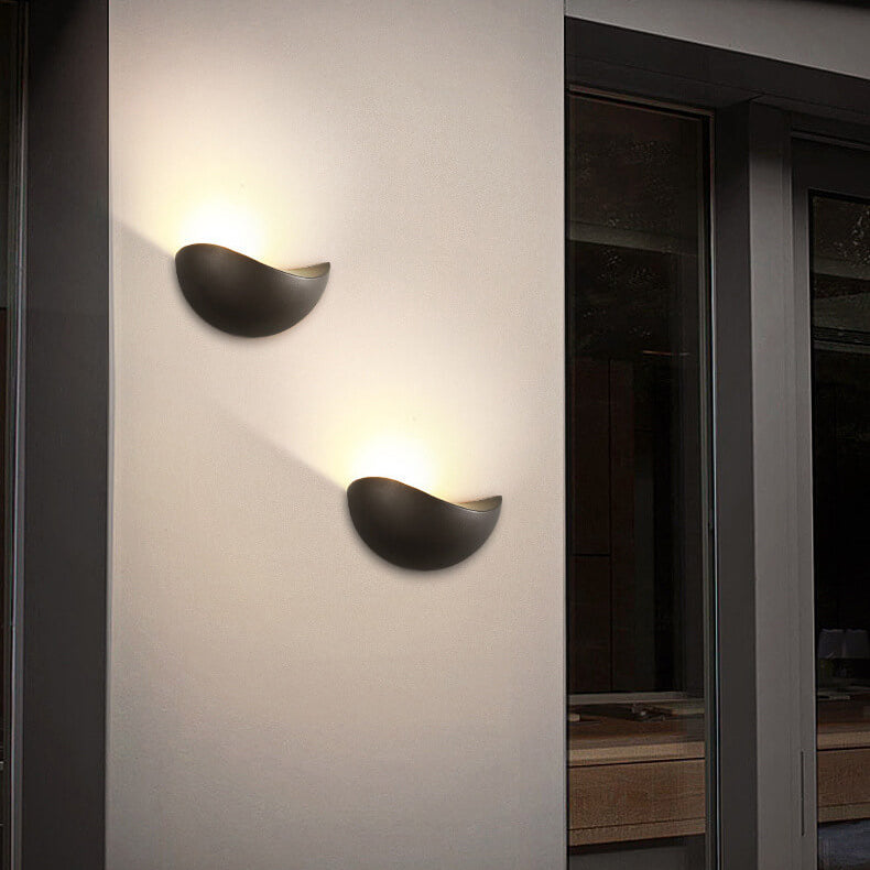 Creative Minimalist Half Round Aluminum LED Wall Sconce Lamp