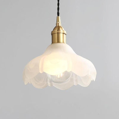 Nordic Vintage Lace Glass 1-Light Pendant Light