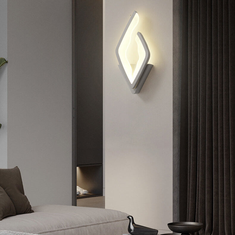 Modern Acrylic Creative Flame Design LED Wall Sconce Lamp