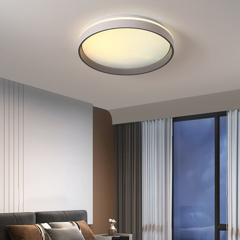 Modern Minimalist Blue Sky Round LED Flush Mount Ceiling Light