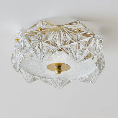 Nordic Modern Round Crystal Edge Design LED-Einbauleuchte 