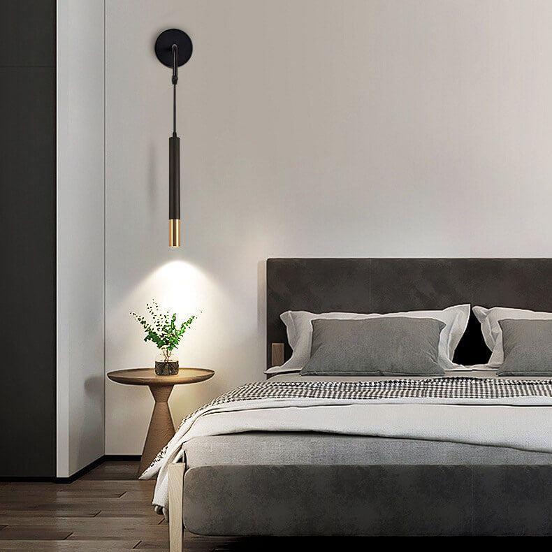 Nordic Minimalist Long Cylindrical Spotlight LED Wall Sconce Lamp