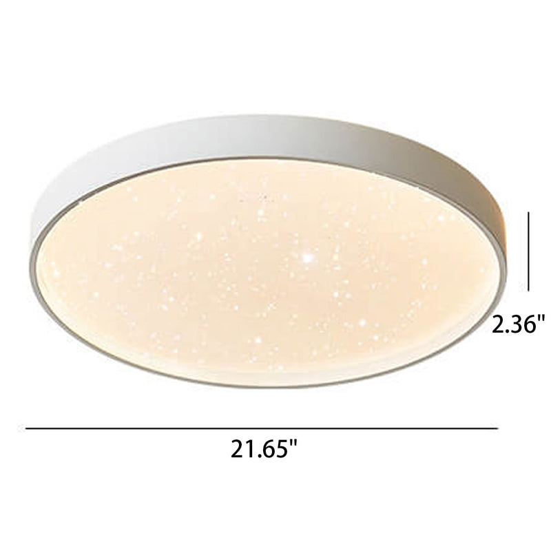 Minimalist Creative Star Empty Circular LED Iron Flush Mount Ceiling Light