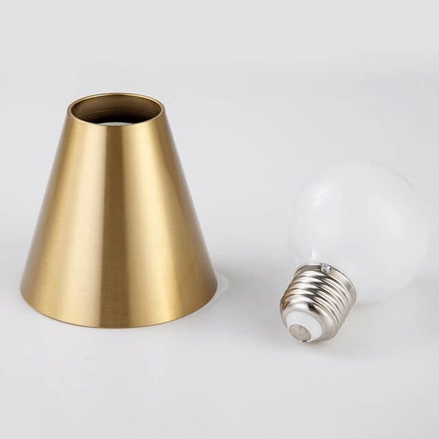 Plafonnier à 1 lumière au design conique minimaliste nordique 