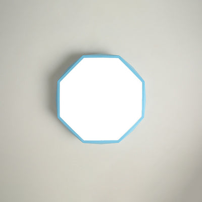 Plafonnier LED en fer acrylique à géométrie de diamant Macaron nordique 