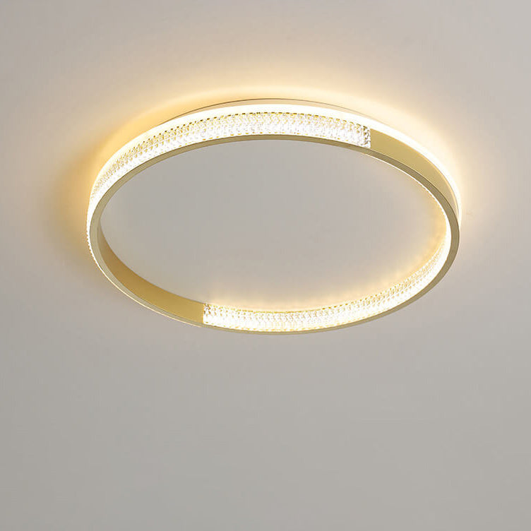 Nordic Light Luxury Square Ring LED Flush Mount Ceiling Light