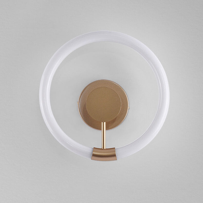 Contemporary Simplicity Circle Acrylic Shade LED Wall Sconce Lamp For Bedroom