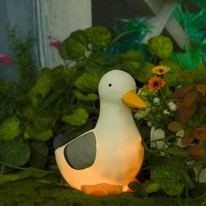 Modern Creative Duck Decorative Solar Outdoor Lawn LED Garden Ground Insert Landscape Light