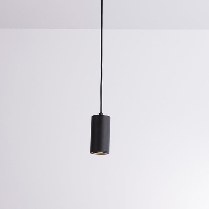 Mini lampe suspendue à 1 lumière en fer à colonne minimaliste nordique 