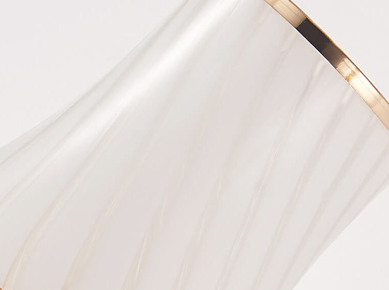 Europäische einfache Glas Lampenschirm Reißverschluss Schalter 1/2-Licht Wandleuchte Lampe 