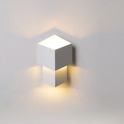 Modern Cream Style Simple Square LED Wall Sconce Lamp