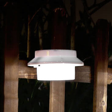 Modern Solar Outdoor Waterproof UFO Shaped LED Wall Sconce Lamp