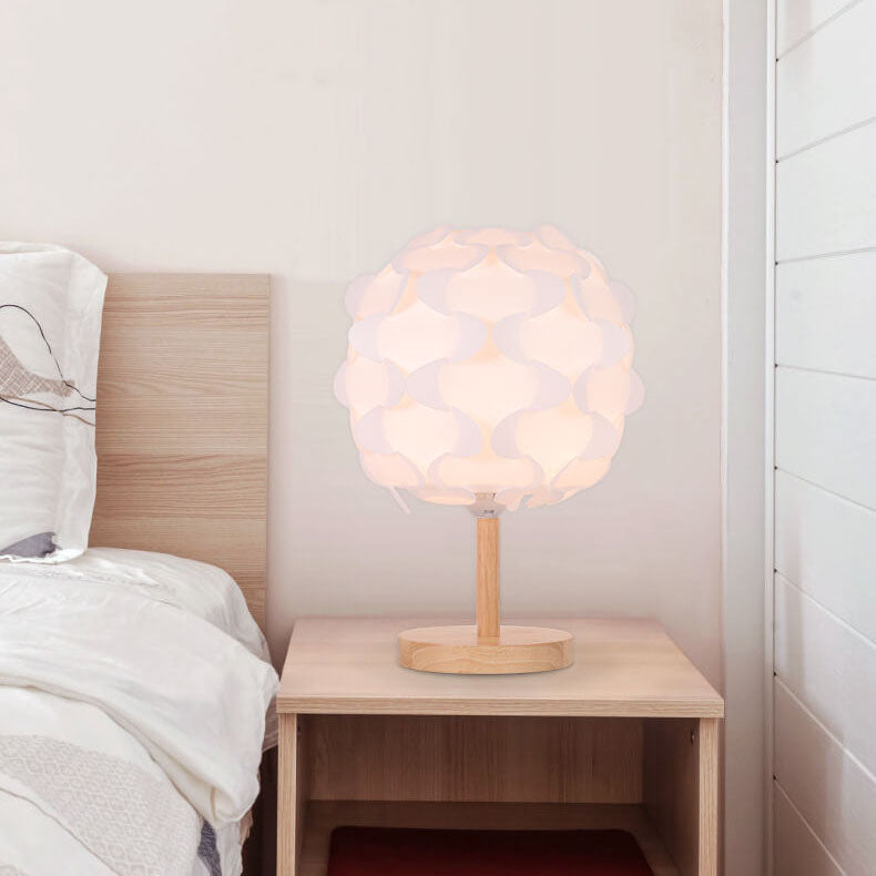 Lampe de table décorative créative nordique moderne à 1 lumière en acrylique 
