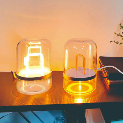 Modern Creative Clear PC Jar Induction LED Night Light Table Lamp