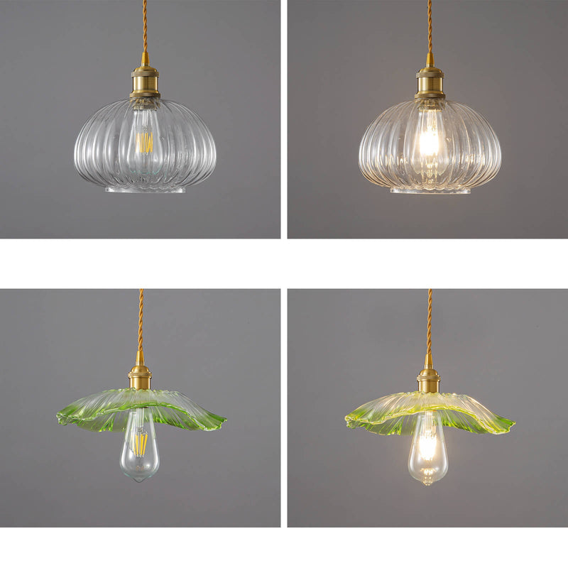 Nordic Textured Glass 1-Light Pendant Light