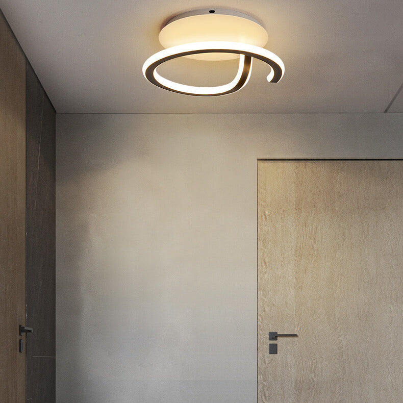 Nordic Creative Simple Line Design LED Flush Mount Light