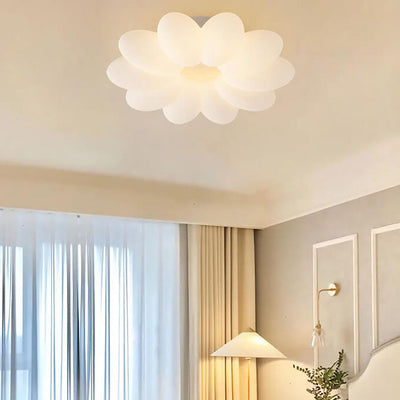 Plafonnier encastré moderne et minimaliste en forme de fleur LED en PVC pour enfants 