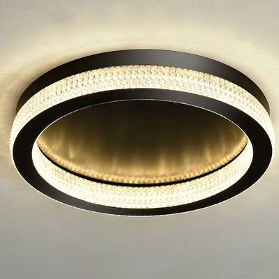 Nordic Iron Acrylic Round  LED Flush Mount Ceiling Light