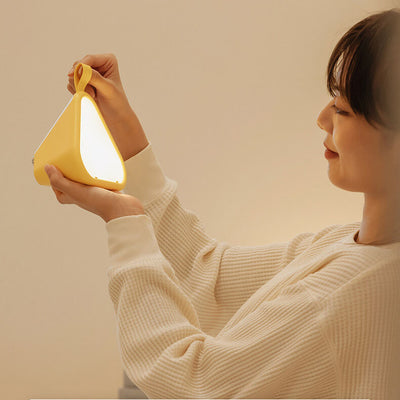 Creative Triangle Seven Color Atmospheric LED Night Light Table Lamp