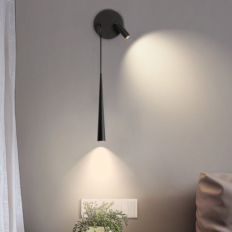 Nordic Minimalist Long Cylindrical Spotlight LED Wall Sconce Lamp