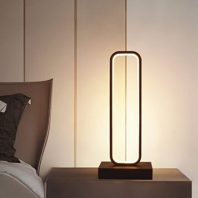 Modern Minimalist Ring Aluminum Silicone LED Table Lamp