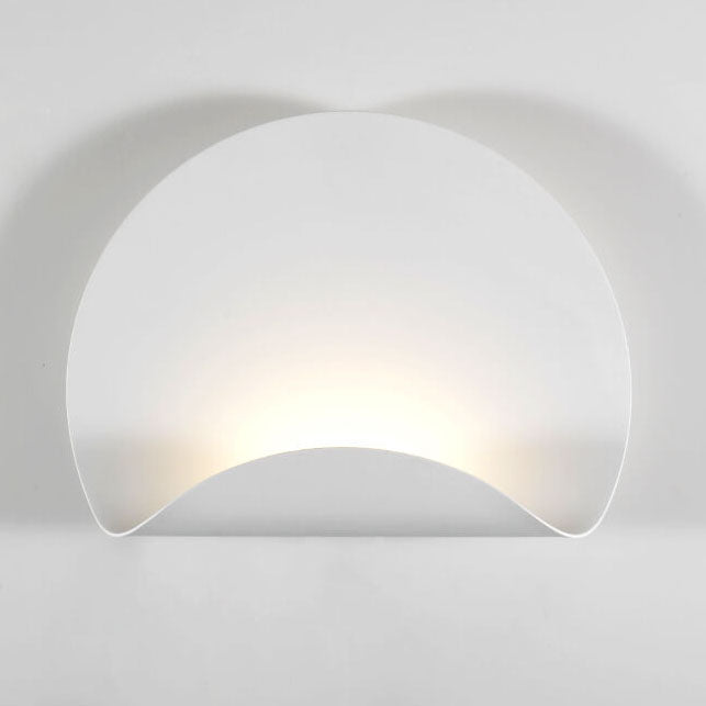 Nordic Creative Iron White Eclipse Design LED Wall Sconce Lamp