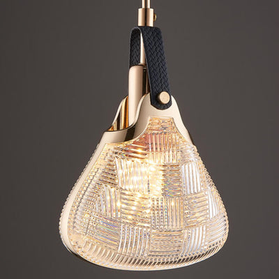 Nordic Light Luxury Transparent Iron LED Pendant Light