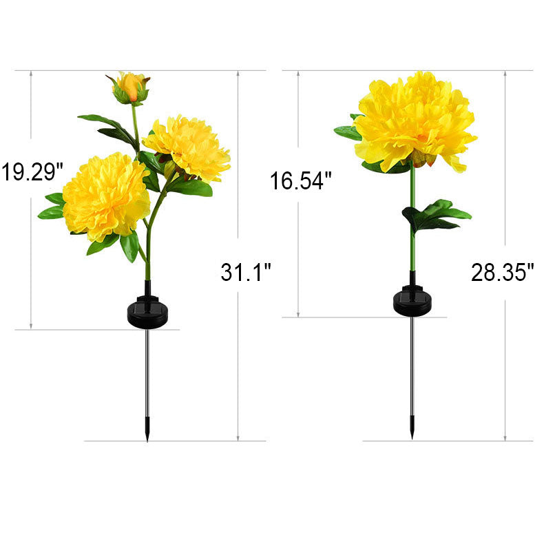 Moderner simulierter Blumen-dekorativer Solaraußenrasen LED-Garten-Boden-Einsatz-Landschaftslicht 