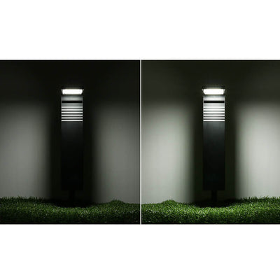 Simple Solar Square Flat LED Outdoor Waterproof Garden Ground Insert Landscape Light