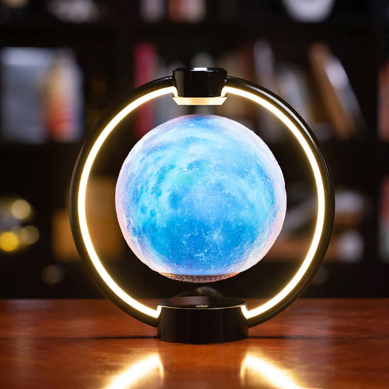 Lampe de Table créative Maglev Moon Design, lumière LED colorée, veilleuse 