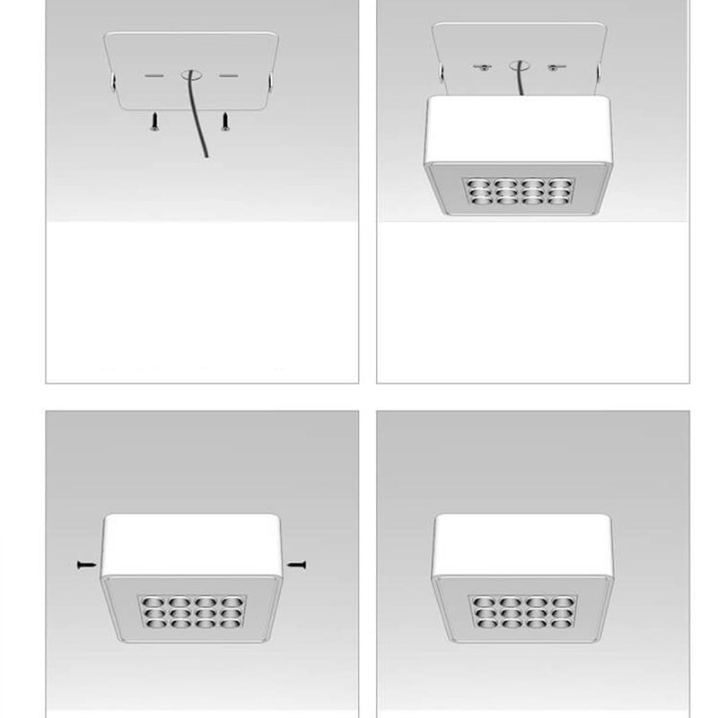 Minimalistischer quadratischer Strahler Downlight LED-Deckenleuchte zur bündigen Montage