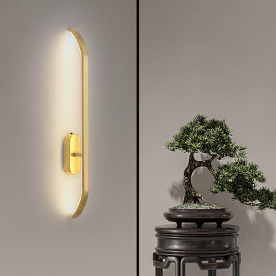 Modern Minimalist Copper LED Wall Sconce Lamp