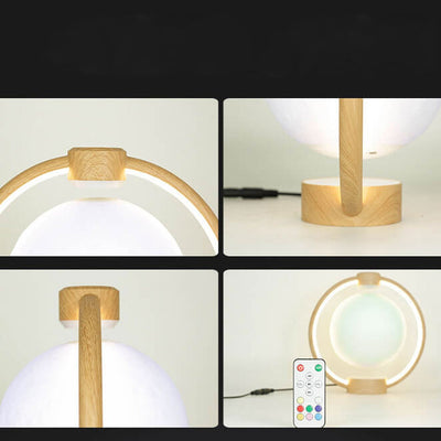 Kreative Maglev Moon Design LED Buntes Licht Nachtlicht Tischlampe