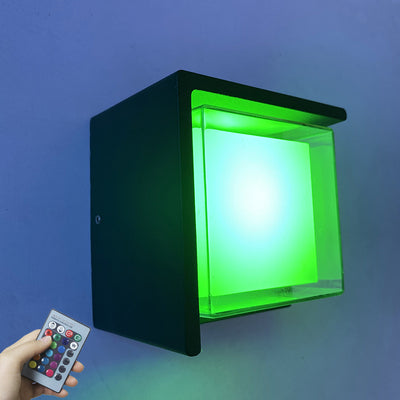 Moderne Smart Square APP, die wasserdichte LED-Wandleuchte dimmt 