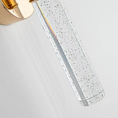 Modern Light Luxury Bubble Crystal Column Aluminum LED Wall Sconce Lamp