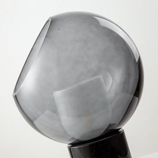 Nordic Minimalist Marble Base Glass Ball 1-Light Table Lamp