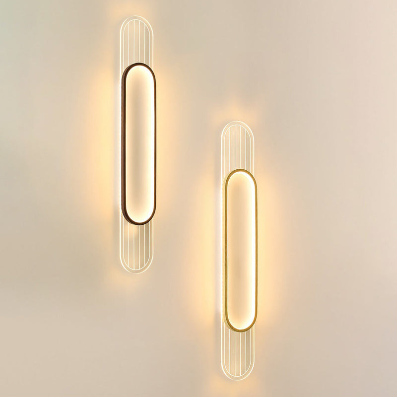 Kreative Luxus-Ring-Acryl-Aluminium-LED-Wandleuchte 