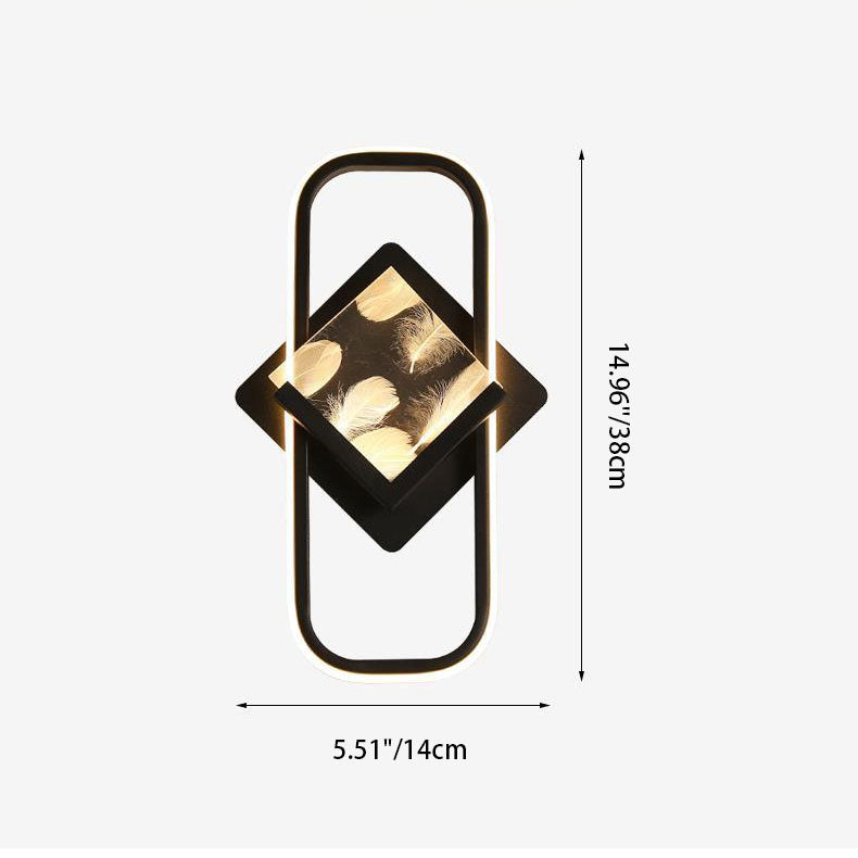 Moderne minimalistische drehbare LED-Wandleuchte